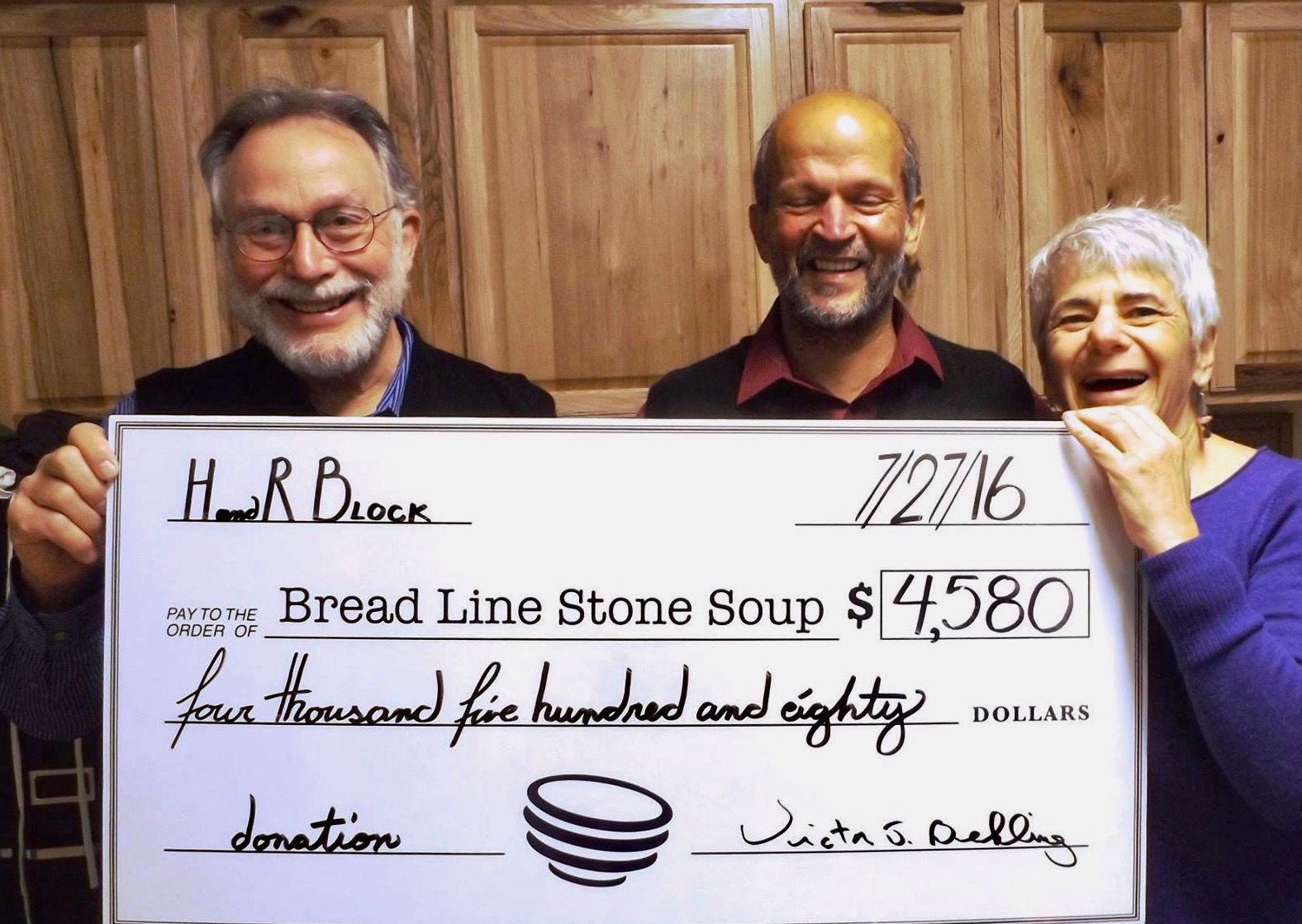 H&R Block customers raised 'dough' for Bread Line